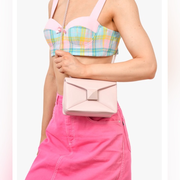 Valentino Baby Pink One Stud Flap Chain Bag - Picture 8 of 9